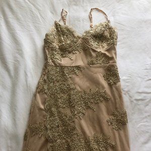Long Gold Dress
